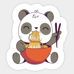 CUTE RAMEN PANDA Sticker